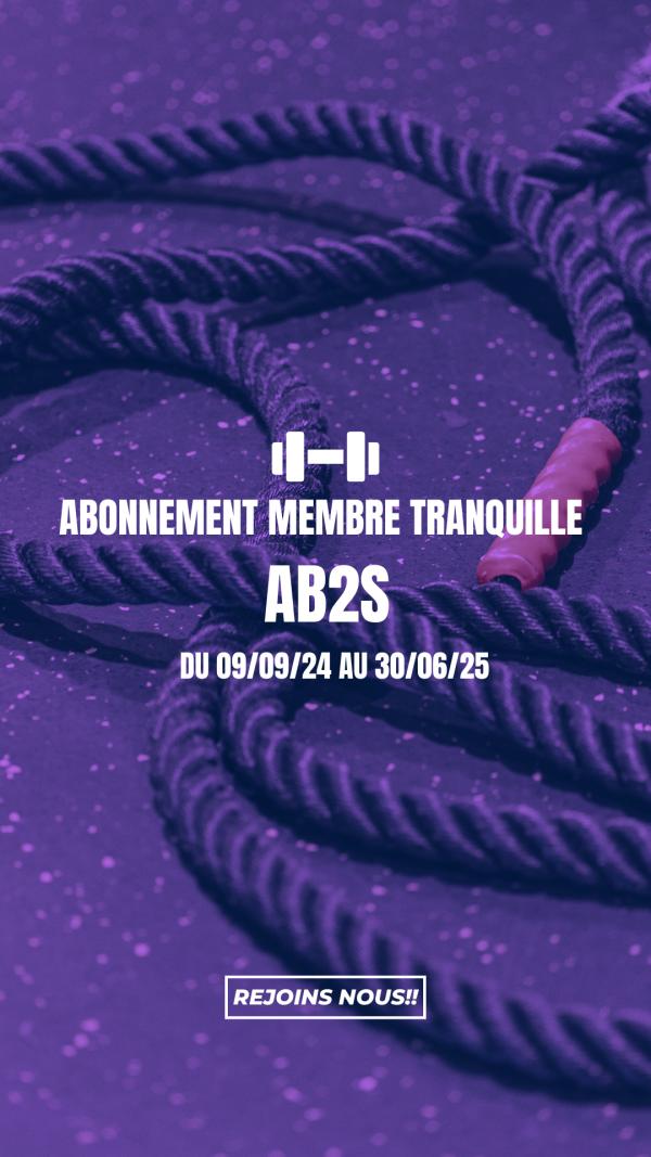 Abonnement Membre Tranquille + Licence annuelle